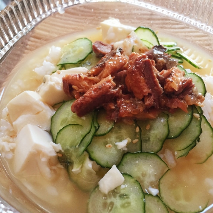 さんまのせ!豆腐の冷や汁ぶっかけごはん